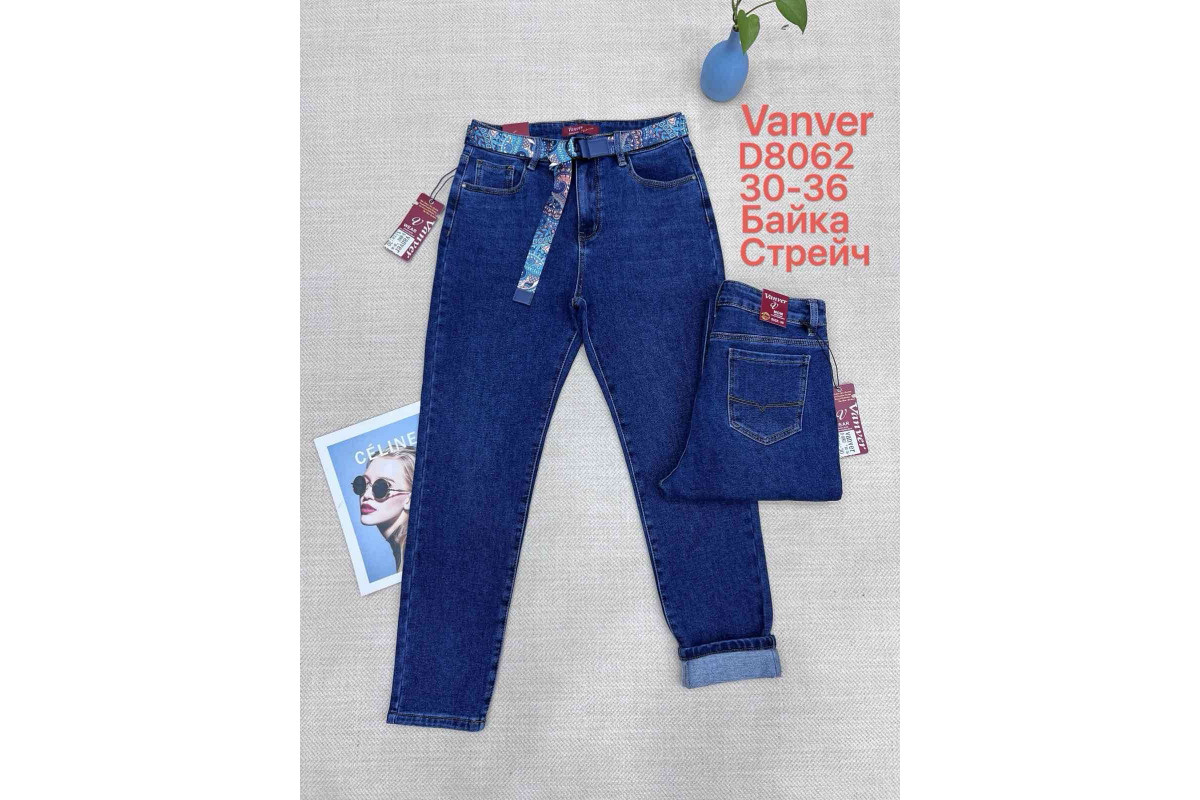 Фото Джинсы женские VANVER JEANS 8062 МОМ НА БАЙКЕ from official site OSKAR™
