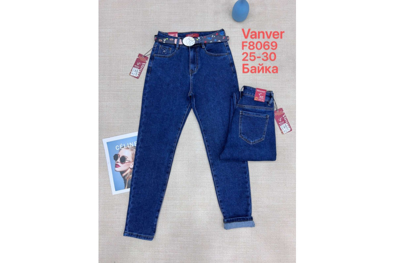 Джинсы женские VANVER JEANS 8069 МОМ НА БАЙКЕ