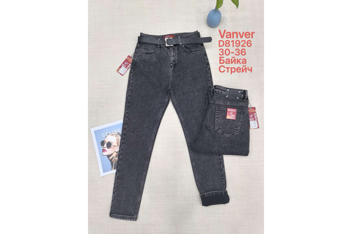 Фото Джинси жіночі VANVER JEANS 81926 МОМ НА БАЙЦІ from official site OSKAR™