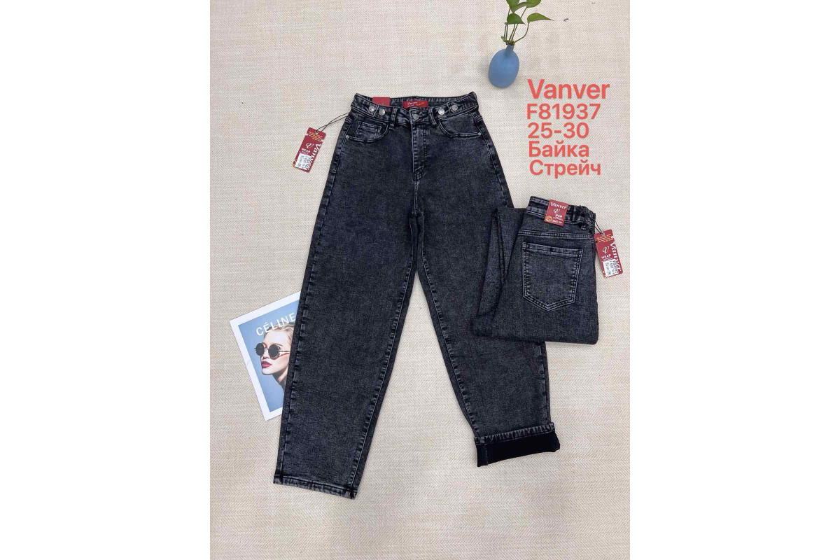 Фото Джинсы женские VANVER JEANS 81937 SKATER НА БАЙКЕ from official site OSKAR™