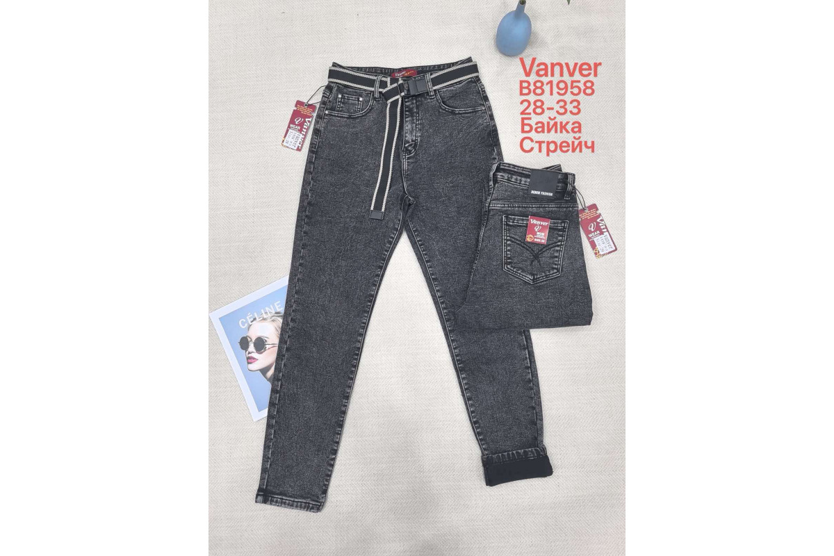 Фото Джинси жіночі VANVER JEANS 81958 МОМ НА БАЙЦІ from official site OSKAR™