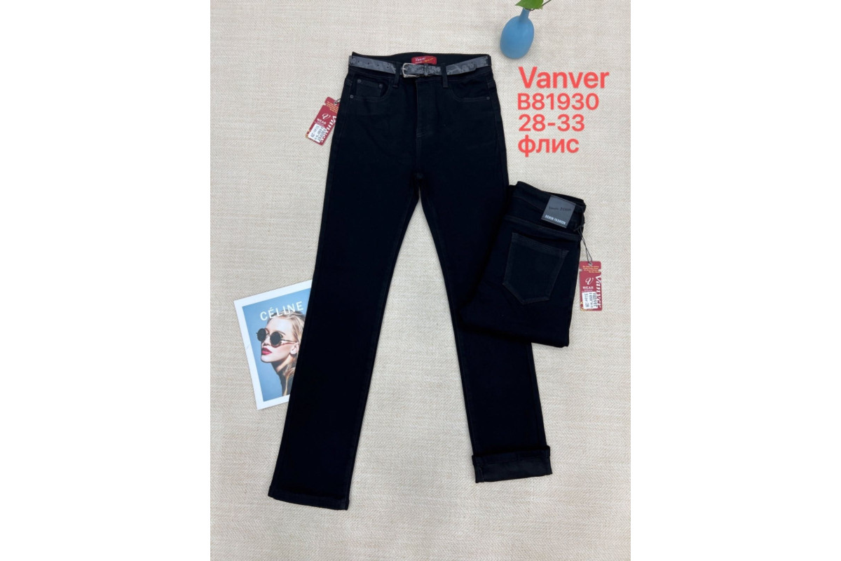Фото Джинси жіночі VANVER JEANS 81930 CLASSIC НА ФЛІСІ from official site OSKAR™