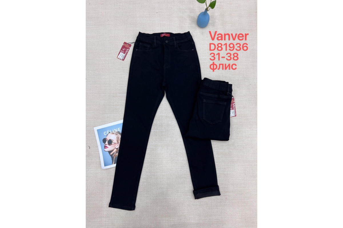 Фото Джинси жіночі VANVER JEANS 81936 CLASSIC НА ФЛІСІ 2 from official site OSKAR™