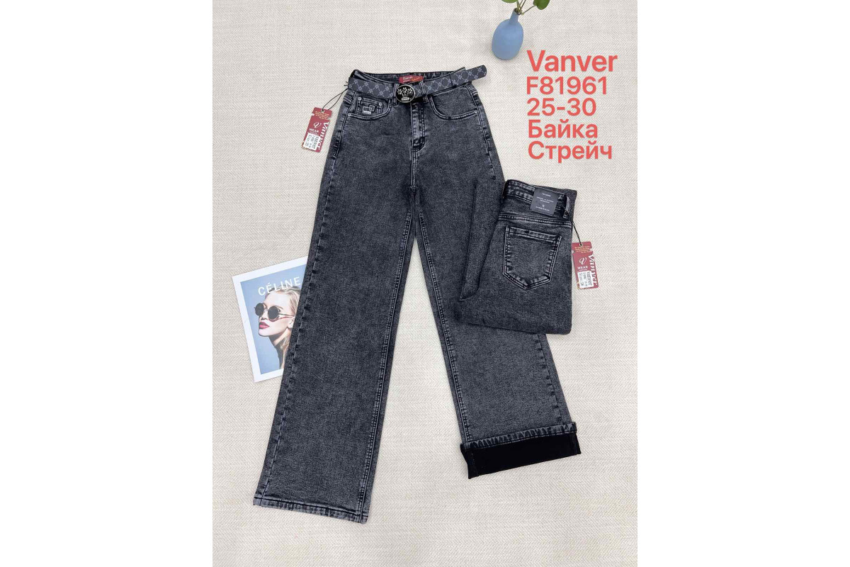 Фото Джинси жіночі VANVER JEANS 81961 WIDE LEG НА БАЙЦІ from official site OSKAR™