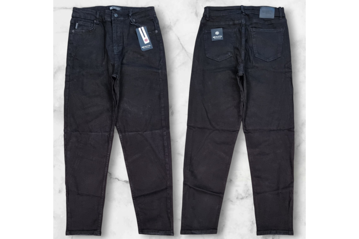 Фото Джинсы женские MIKALETTA JEANS 13105 МОМ BLACK from official site OSKAR™