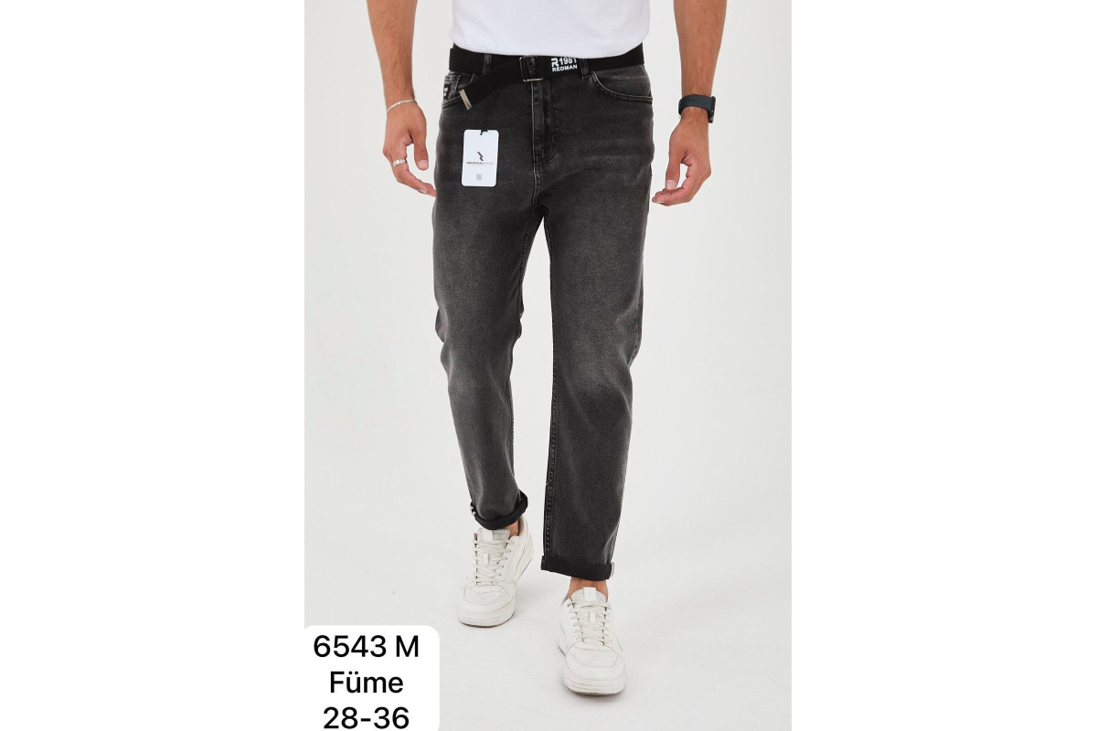 Фото Джинси чоловічі 6543 REDMAN JEANS МОМ ГРАФІТ from official site OSKAR™