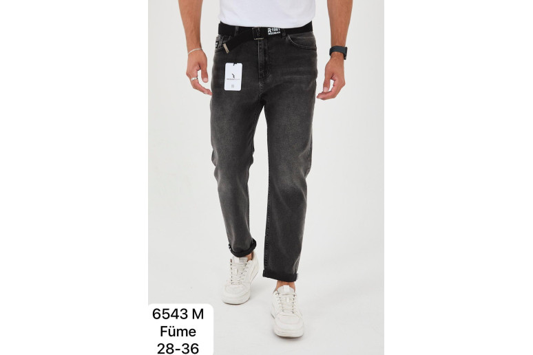 Джинси чоловічі 6543 REDMAN JEANS МОМ ГРАФІТ
