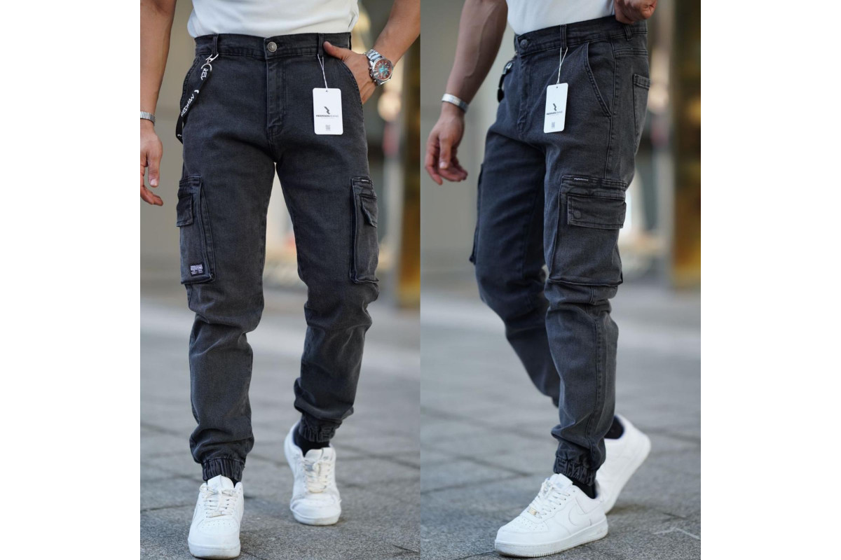 Фото Джинси чоловічі REDMAN JEANS 6598 KARGO Графіт from official site OSKAR™