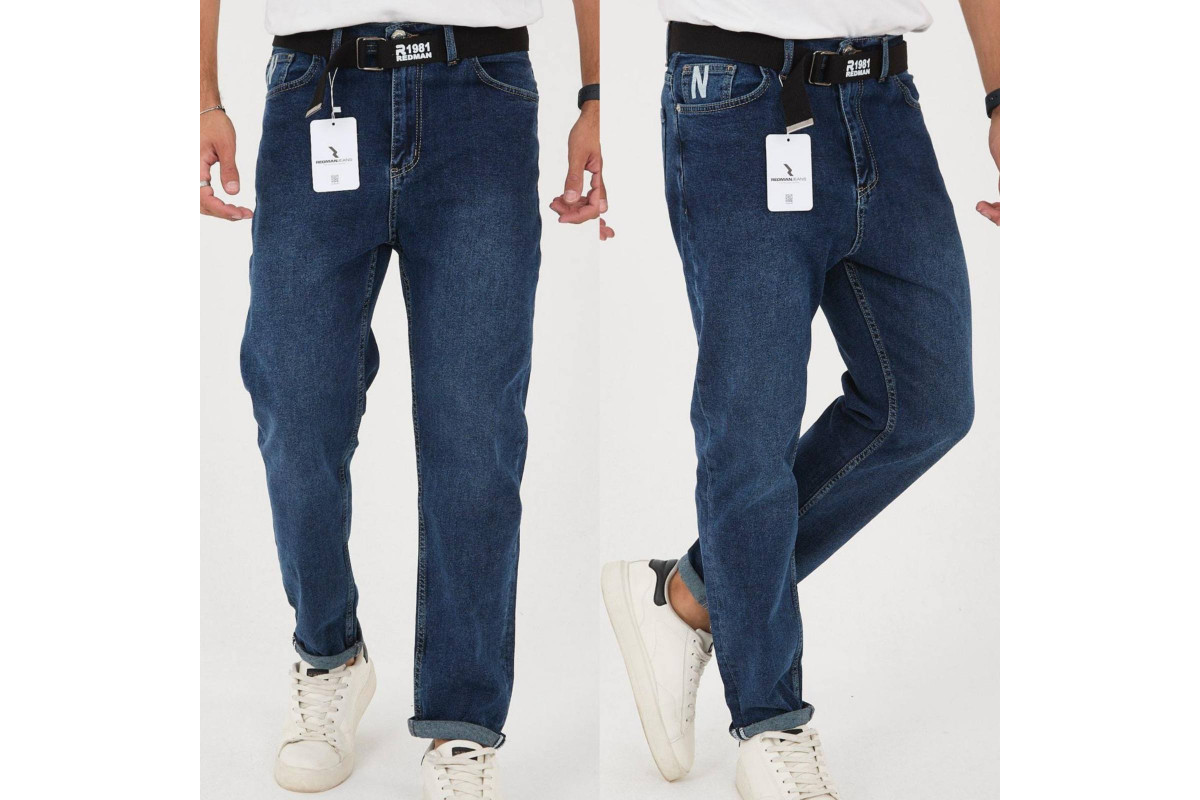 Фото Джинси чоловічі 6608 REDMAN JEANS МОМ СИНІЙ from official site OSKAR™