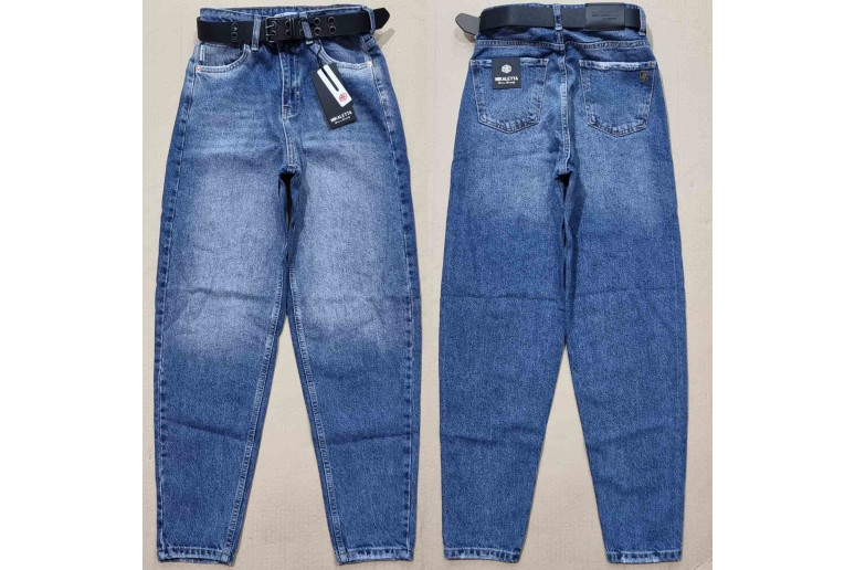 Джинсы женские MIKALETTA JEANS 3242 RELAX MOM СИНИЙ
