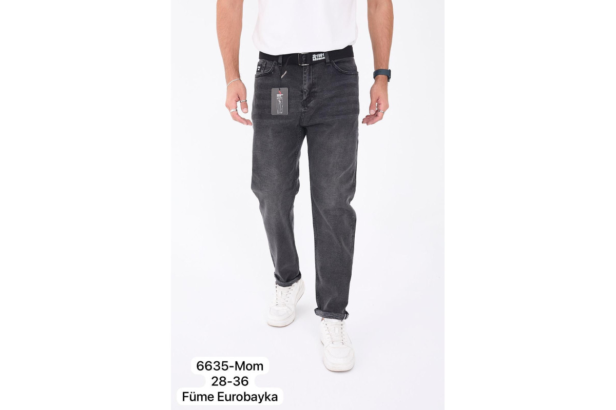 Фото Джинси чоловічі 6635 REDMAN MOM JEANS ЄВРОБАЙКА ГРАФІТ from official site OSKAR™