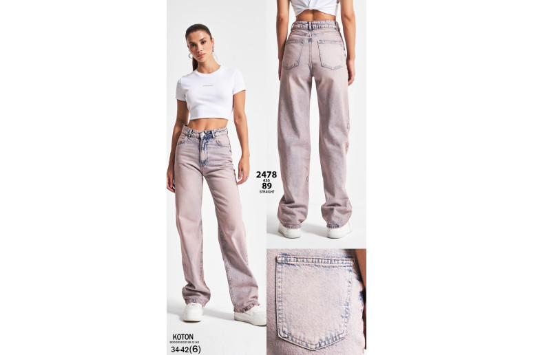 Джинси жіночі IT'S BASIC JEANS 2478/89 STRAIGHT FIT