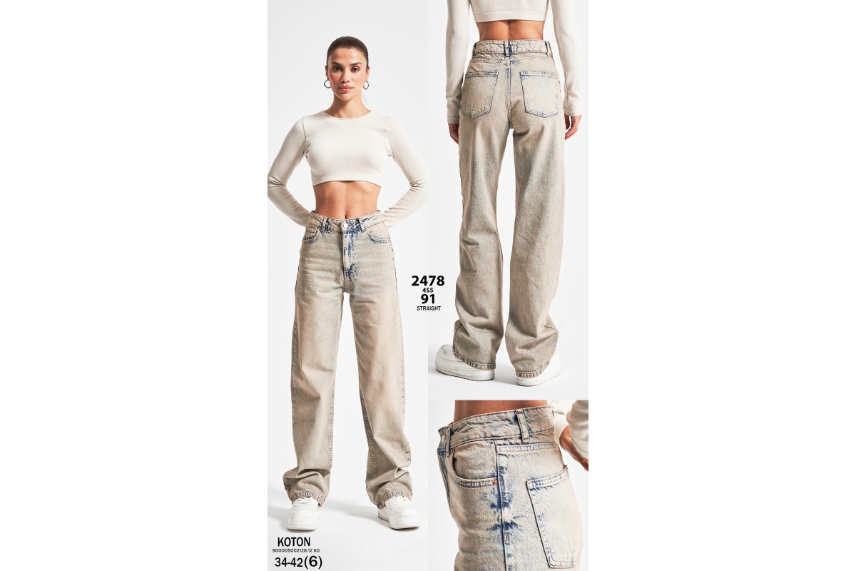 Фото Джинси жіночі IT'S BASIC JEANS 2478/91 STRAIGHT FIT from official site OSKAR™