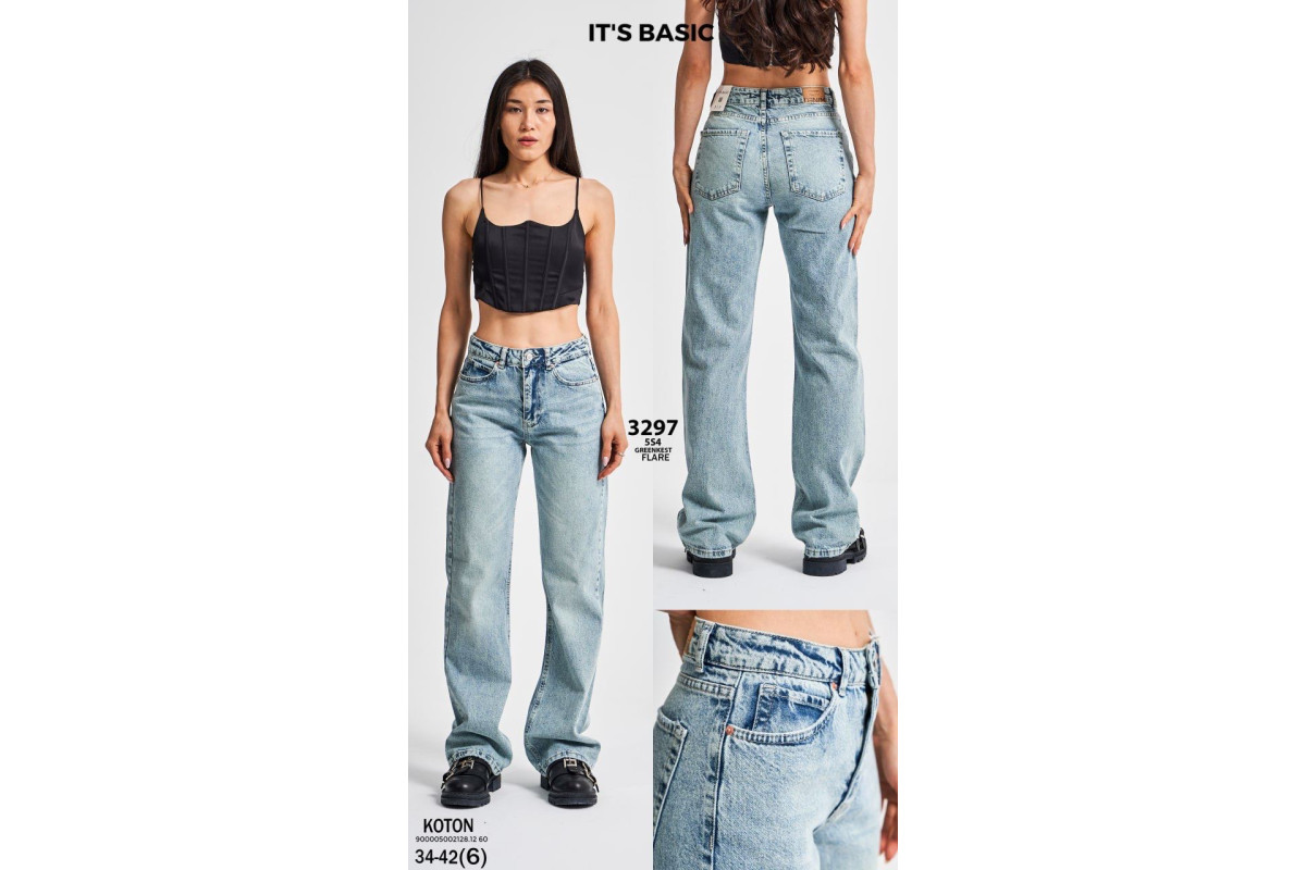 Фото Джинсы женские IT'S BASIC JEANS 3297 FLARE from official site OSKAR™