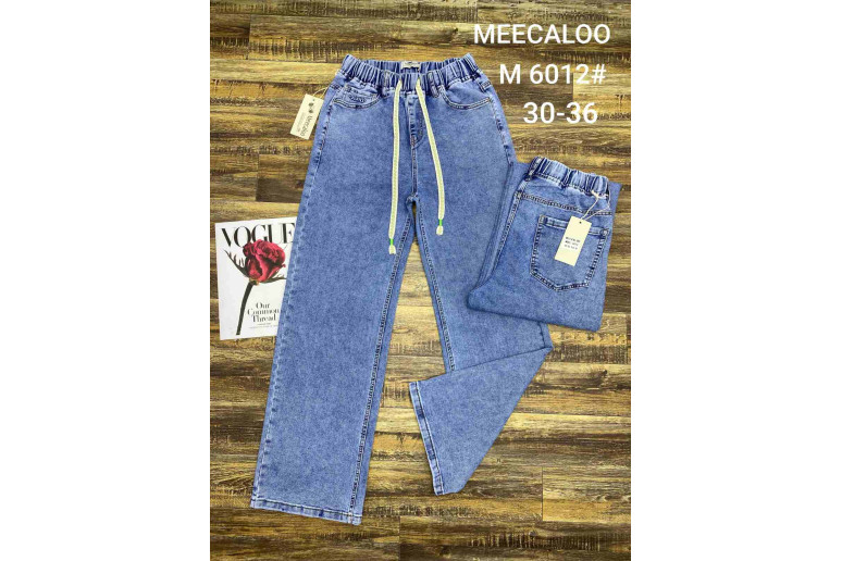 Джинсы женские MEECALOO (DRAGON) JEANS 6012 WIDE LEG