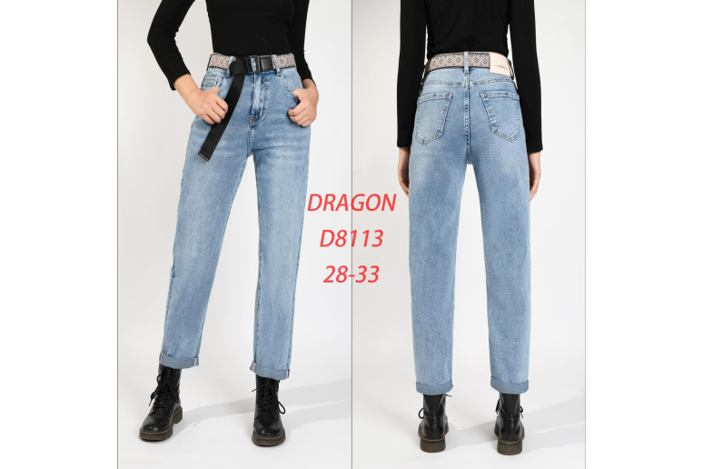 Джинси жіночі DRAGON JEANS 8113 MOM