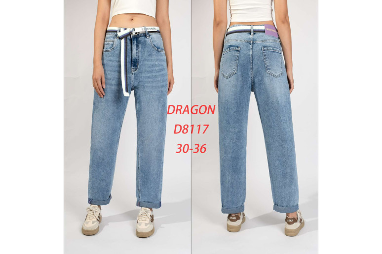 Джинси жіночі DRAGON JEANS 8117 МОМ
