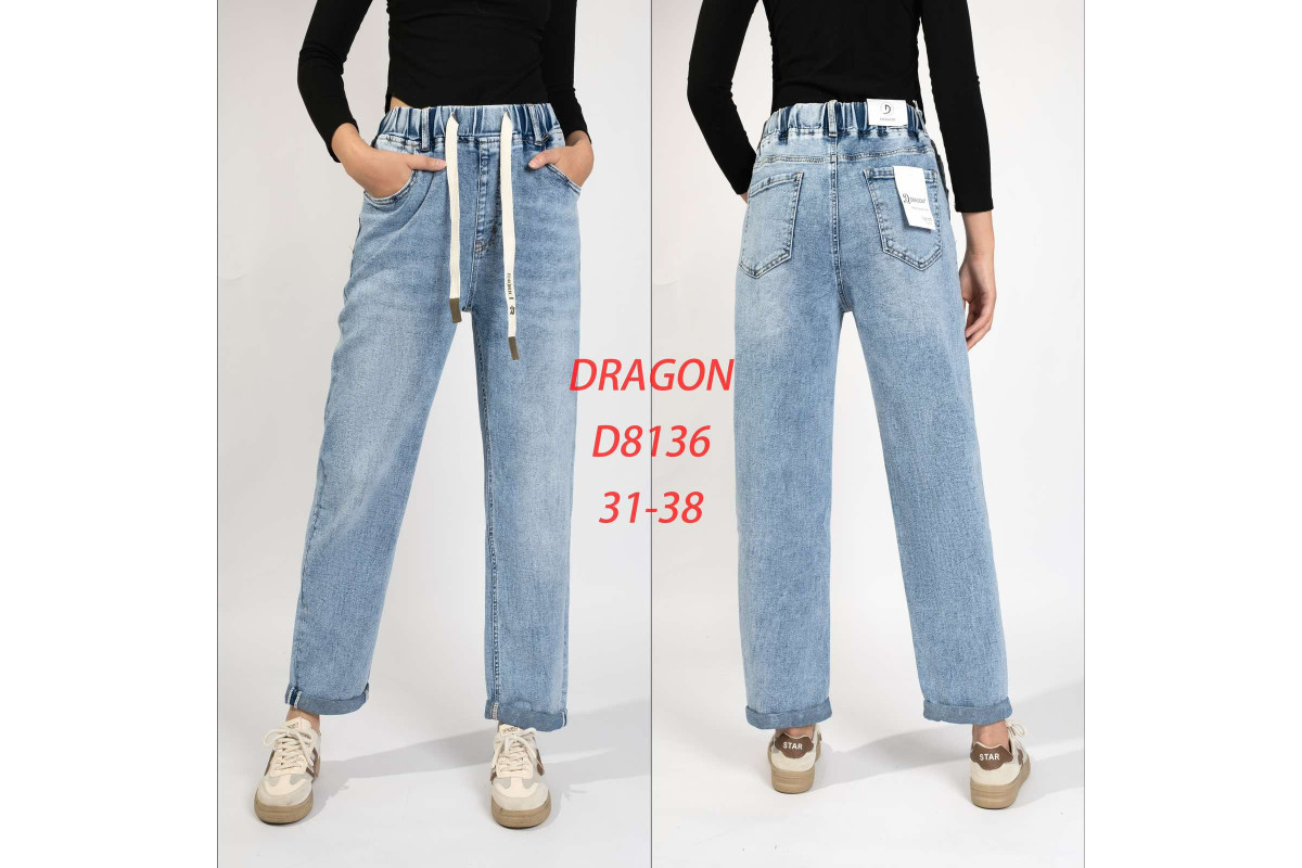 Фото Джинсы женские DRAGON JEANS 8136 МОМ from official site OSKAR™