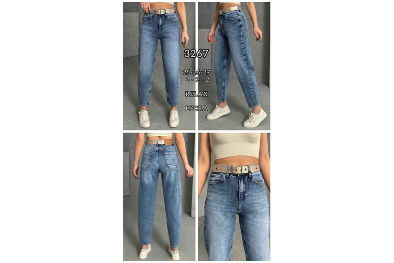 Джинсы женские SHEROCCO JEANS 3267 RELAX MOM