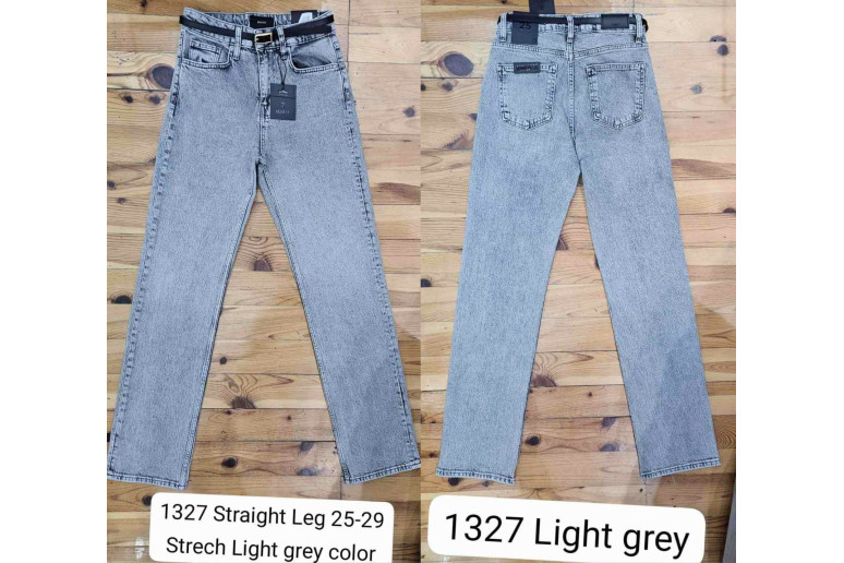 Джинсы женские CRACPOT JEANS 1327 STRAIGHT FIT СЕРЫЙ