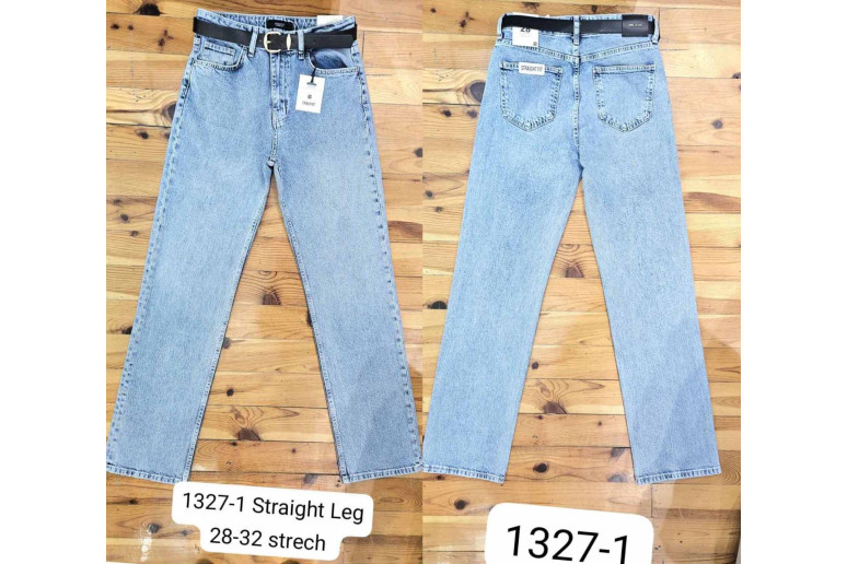 Джинсы женские CRACPOT JEANS 1327-1 STRAIGHT FIT ГОЛУБОЙ