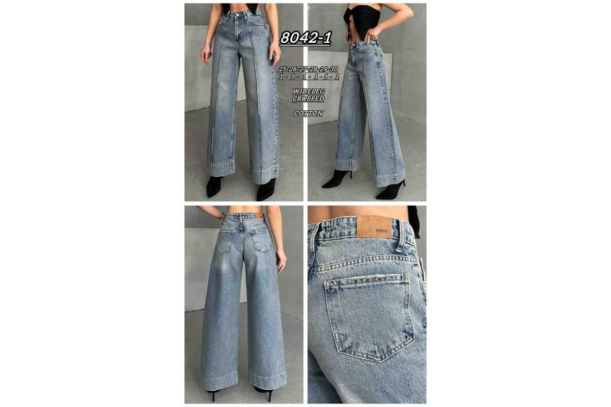 Фото Джинси жіночі SHEROCCO JEANS 8042-1 WIDE LEG from official site OSKAR™
