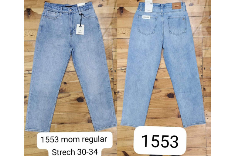 Джинси жіночі CRACPOT JEANS 1553-B MOM REGULAR