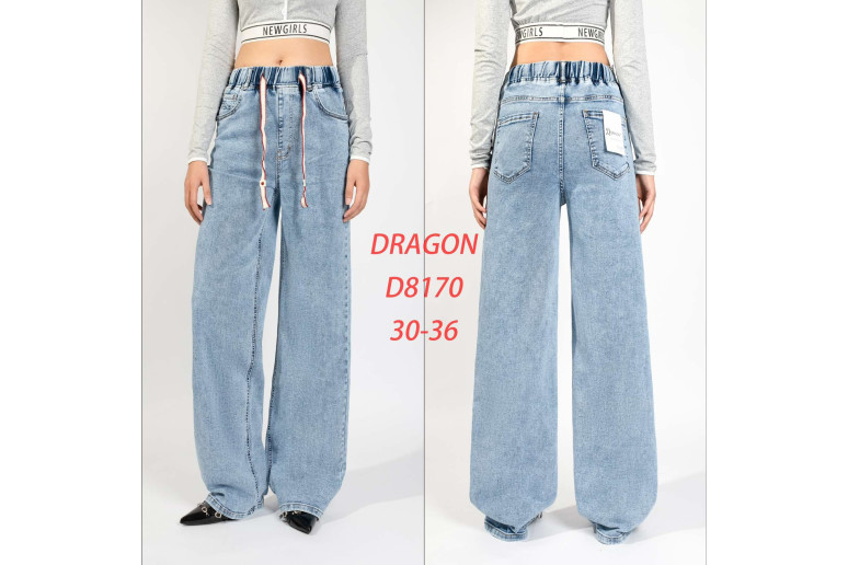 Джинсы женские DRAGON JEANS 8170 WIDE LEG