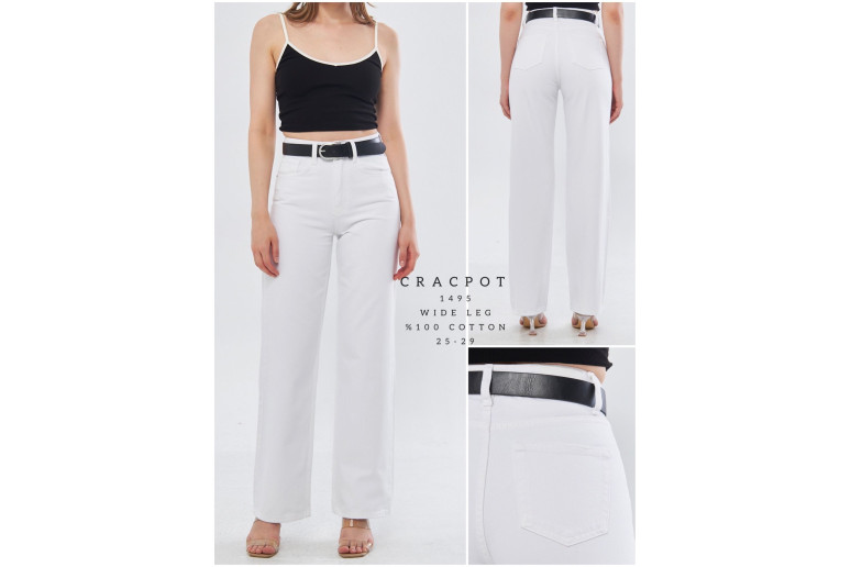 Джинсы женские CRACPOT JEANS 1495 WIDE LEG