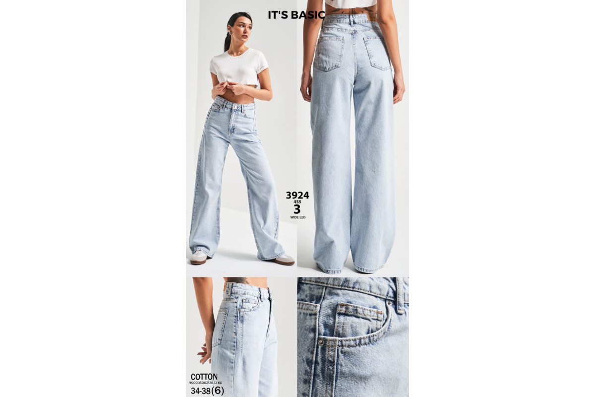 Фото Джинси жіночі IT'S BASIC JEANS 3924/3 WIDE LEG from official site OSKAR™