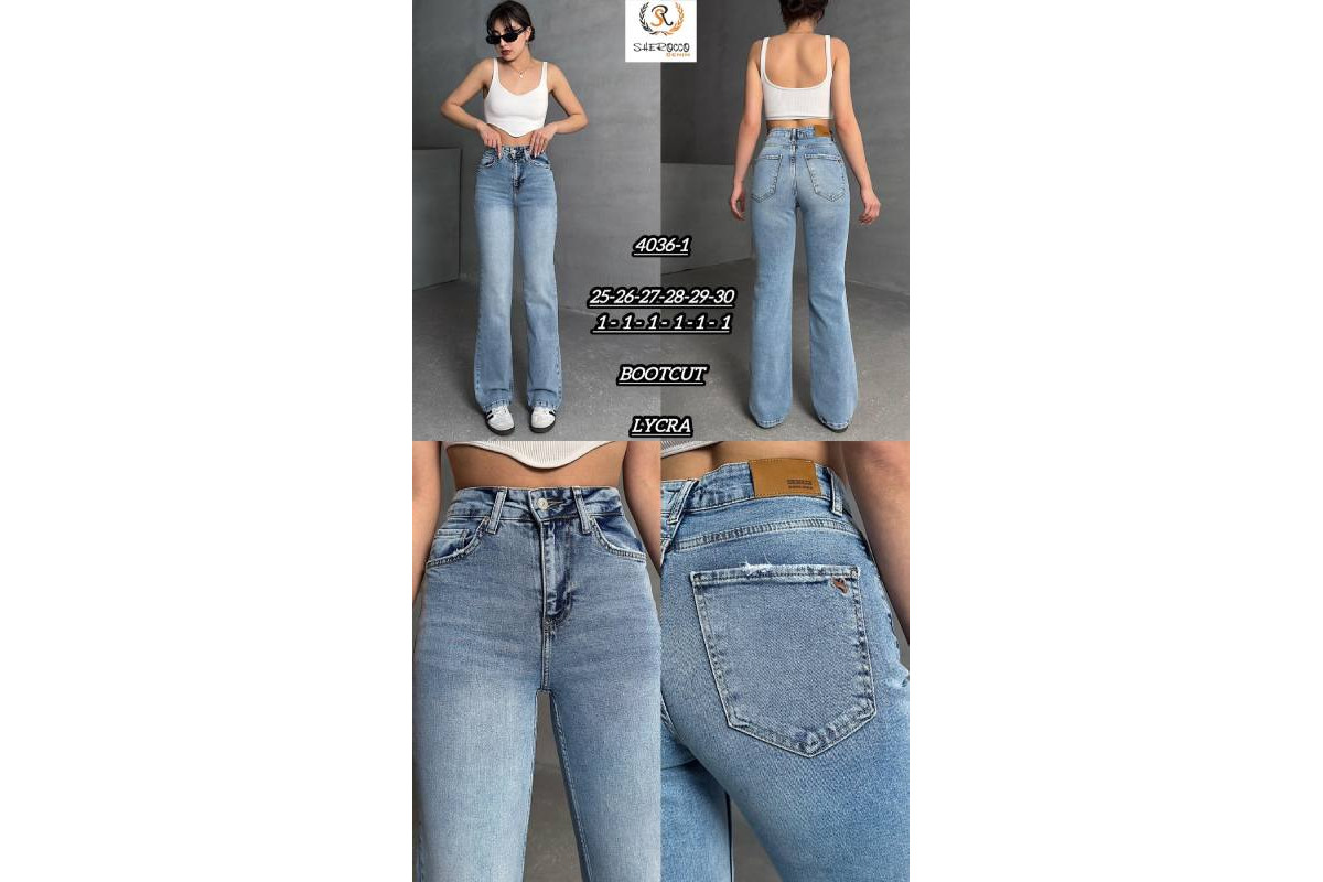 Фото Джинси жіночі SHEROCCO JEANS 4036-1 BOOT CUT from official site OSKAR™