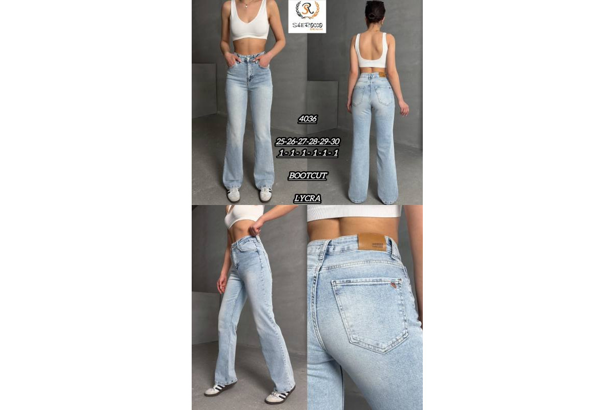 Фото Джинси жіночі SHEROCCO JEANS 4036 BOOT CUT from official site OSKAR™