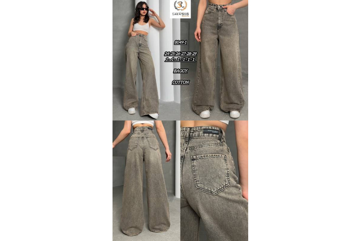 Фото Джинси жіночі SHEROCCO JEANS 8049-1 BAGGY from official site OSKAR™