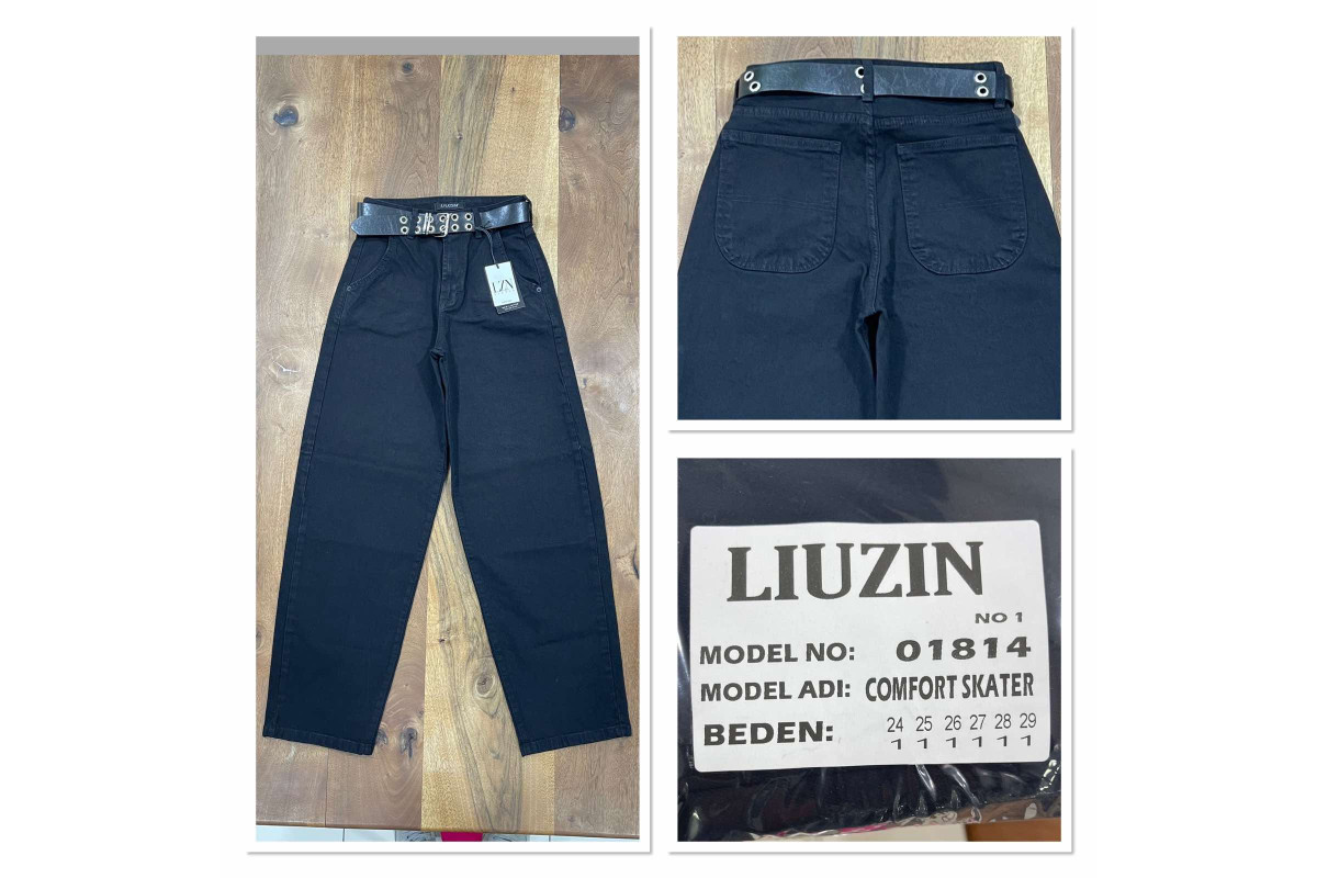 Фото Джинсы женские LIUZIN JEANS 01814-1 SKATER from official site OSKAR™