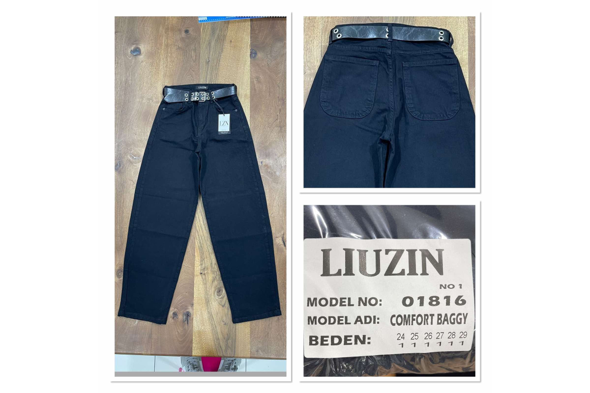 Фото Джинсы женские LIUZIN JEANS 01816-1 BAGGY from official site OSKAR™