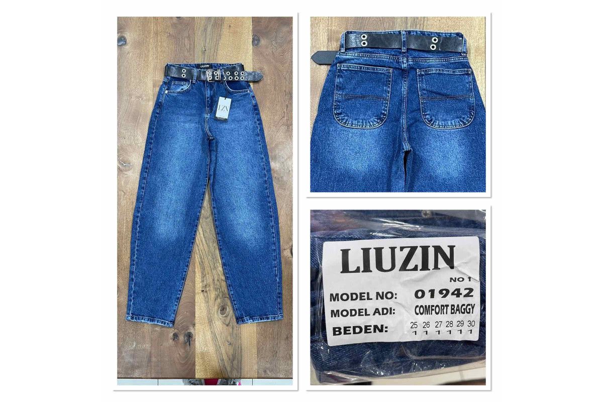 Фото Джинсы женские LIUZIN JEANS 01942-1 BAGGY from official site OSKAR™