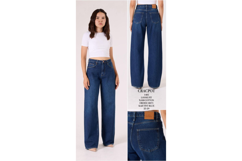 Джинси жіночі CRACPOT JEANS 1485 LOOSE FIT BLUE