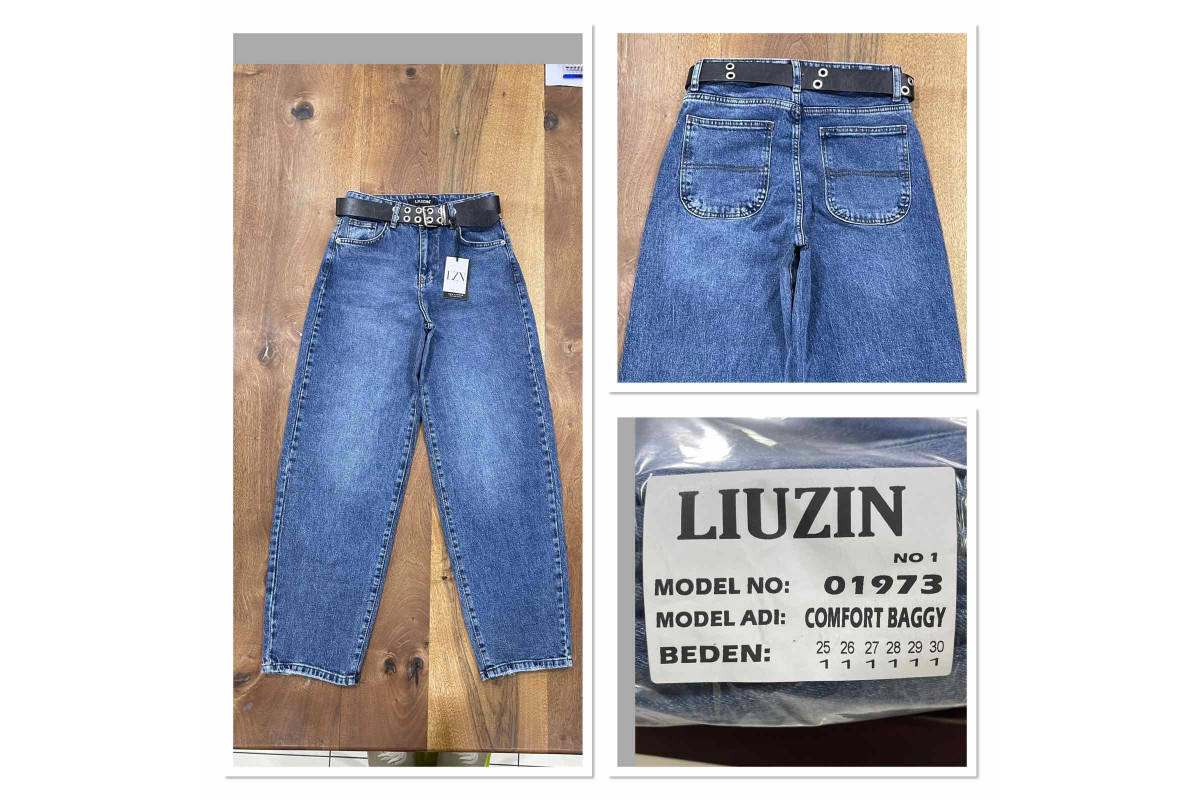 Фото Джинсы женские LIUZIN JEANS 01943-1 BAGGY from official site OSKAR™