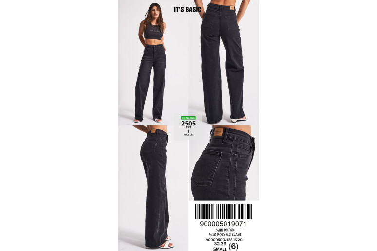 Джинси жіночі IT'S BASIC JEANS 2505-1 WIDE LEG