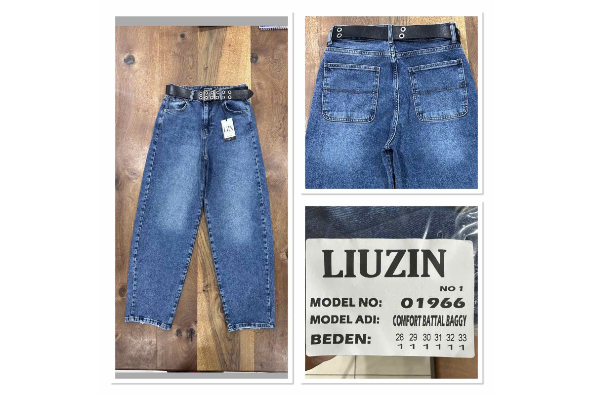 Фото Джинси жіночі LIUZIN JEANS 01966-1 BAGGY from official site OSKAR™