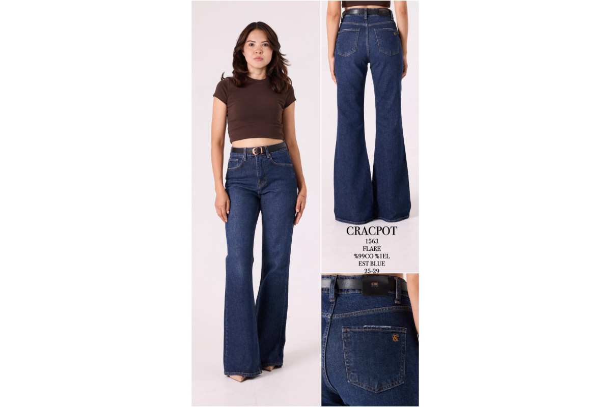 Фото Джинсы женские CRACPOT JEANS 1563 FLARE from official site OSKAR™