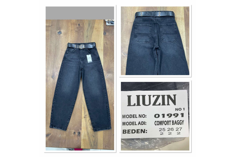 Джинсы женские LIUZIN JEANS 01991-1 BAGGY