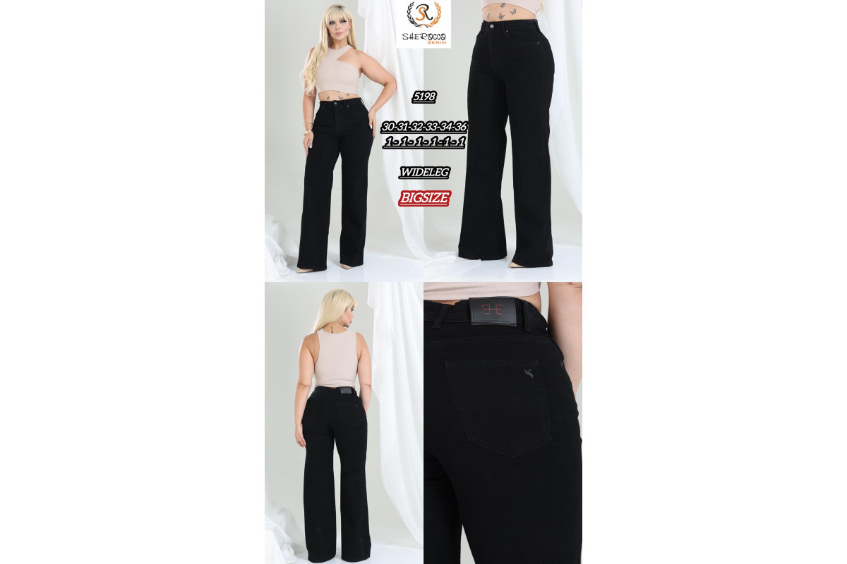Фото Джинси жіночі SHEROCCO JEANS 5198 WIDE LEG from official site OSKAR™
