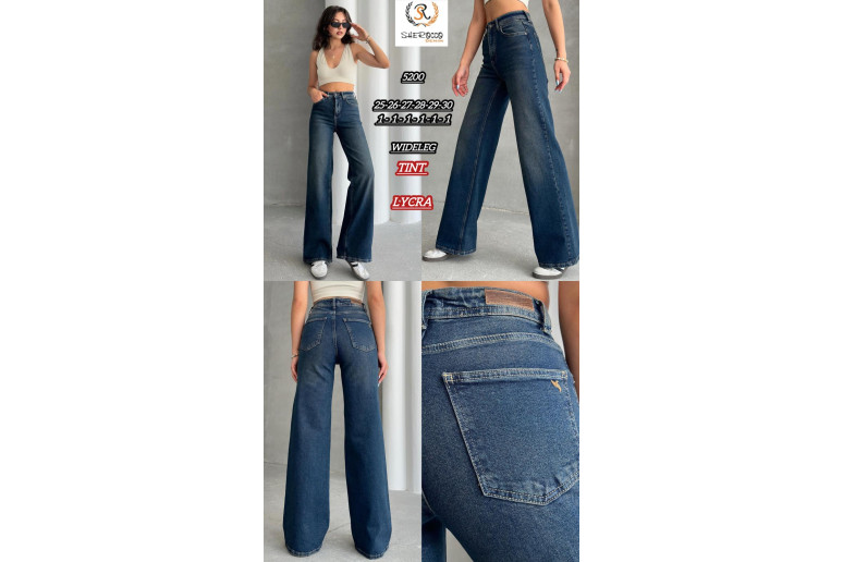 Джинсы женские SHEROCCO JEANS 5200 WIDE LEG