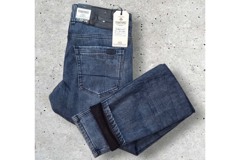 Джинси чоловічі DSQATARD JEANS 2299 Classic на флісі