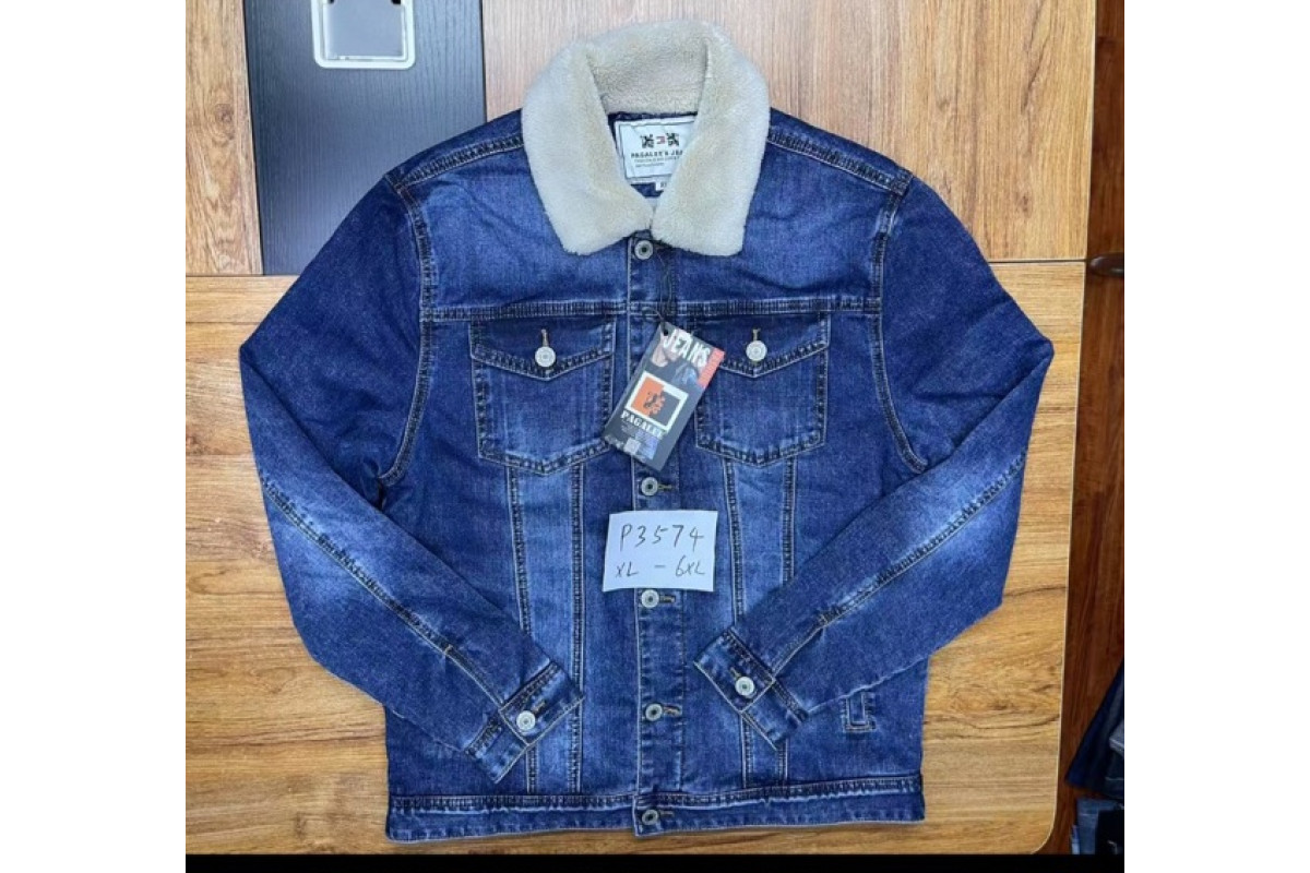 Фото Куртка джинсова чоловіча PAGALEE JEANS 3574 НА ХУТРІ from official site OSKAR™