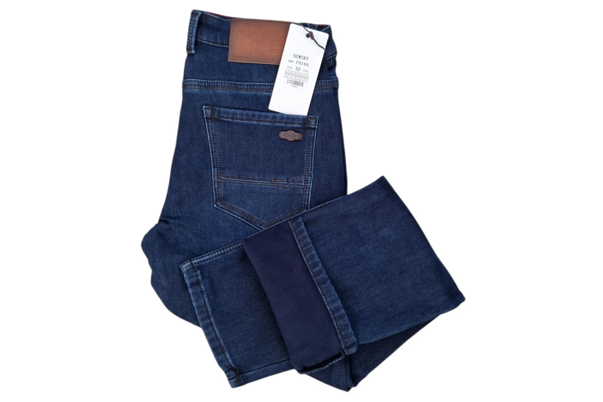 Фото Джинсы мужские NEW SKY JEANS 165 Классика на флисе from official site OSKAR™
