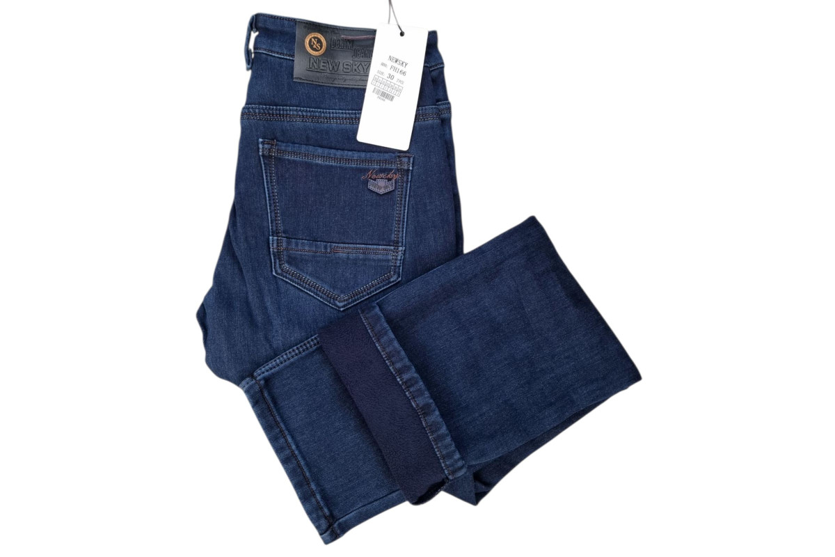 Фото Джинсы мужские NEW SKY JEANS 166 Классика на флисе from official site OSKAR™
