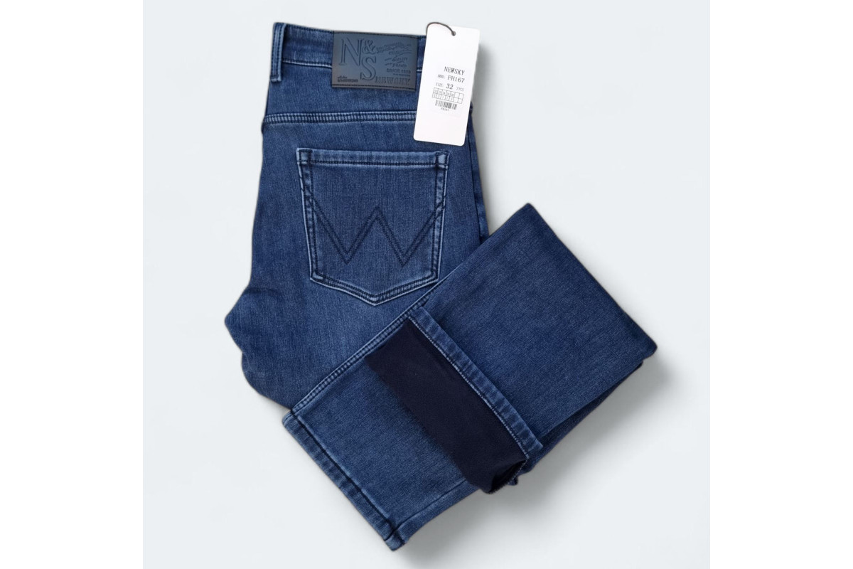 Фото Джинсы мужские NEW SKY JEANS 167 Классика на флисе from official site OSKAR™