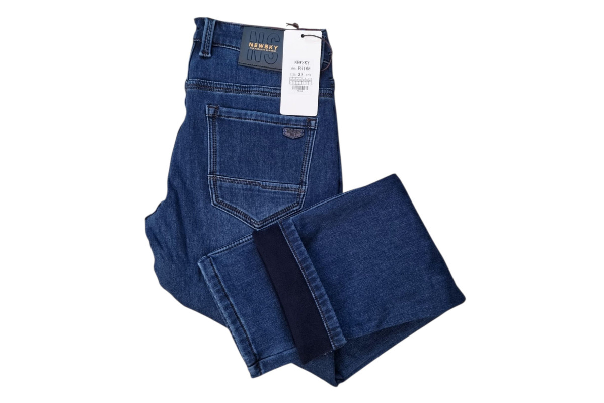 Фото Джинсы мужские NEW SKY JEANS 168 Классика на флисе from official site OSKAR™